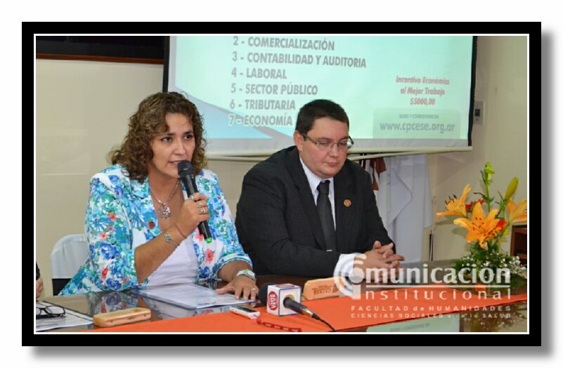 CPN Patricia Ivone Orellana (Pte. CPCESE) se refiri al trascendental hecho desde lo institucional, ya que es un puente entre la facultad y el consejo.