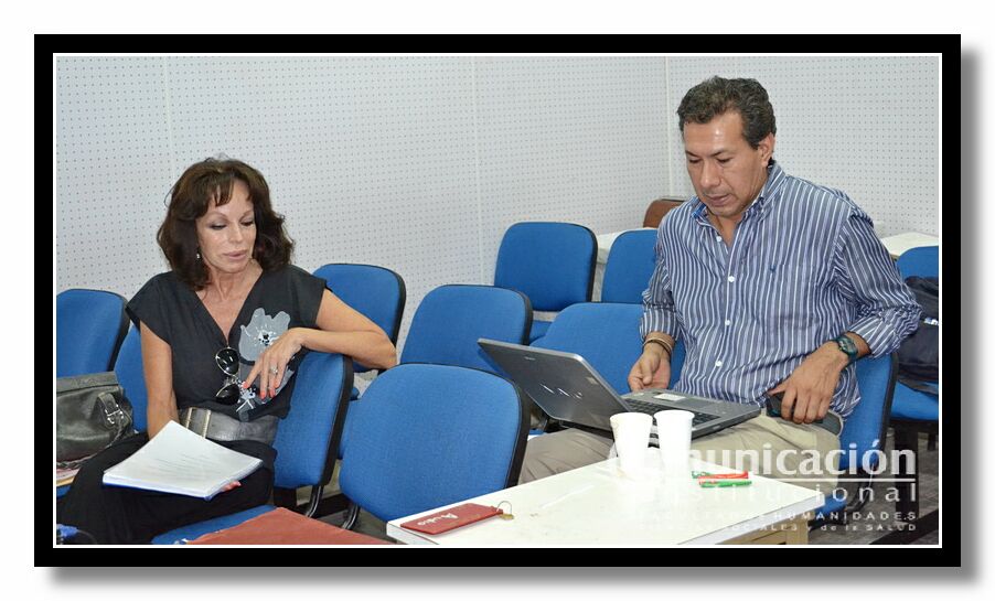 Prof. Lucia Herrera de Paradelo, Dr. Eduardo Landriel.
