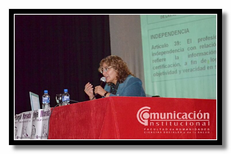 La CPN. PATRICIA IVONNE ORELLANA, disert sobre: 